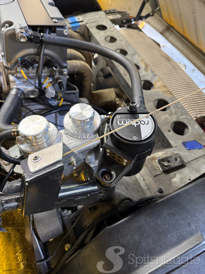 Lotus post mount for Radium catch can.