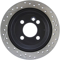 StopTech 09-12 Mini Cooper JCW Slotted & Drilled Left Rear Rotor