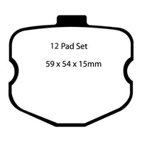EBC 06-08 Chevrolet Corvette (C6) 7.0 (Z06) Yellowstuff Front Brake Pads